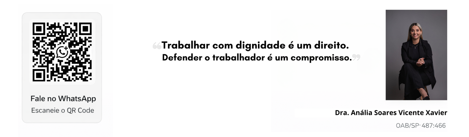 Dra. Anália Soares Vicente Xavier, Advocacia Trabalhista